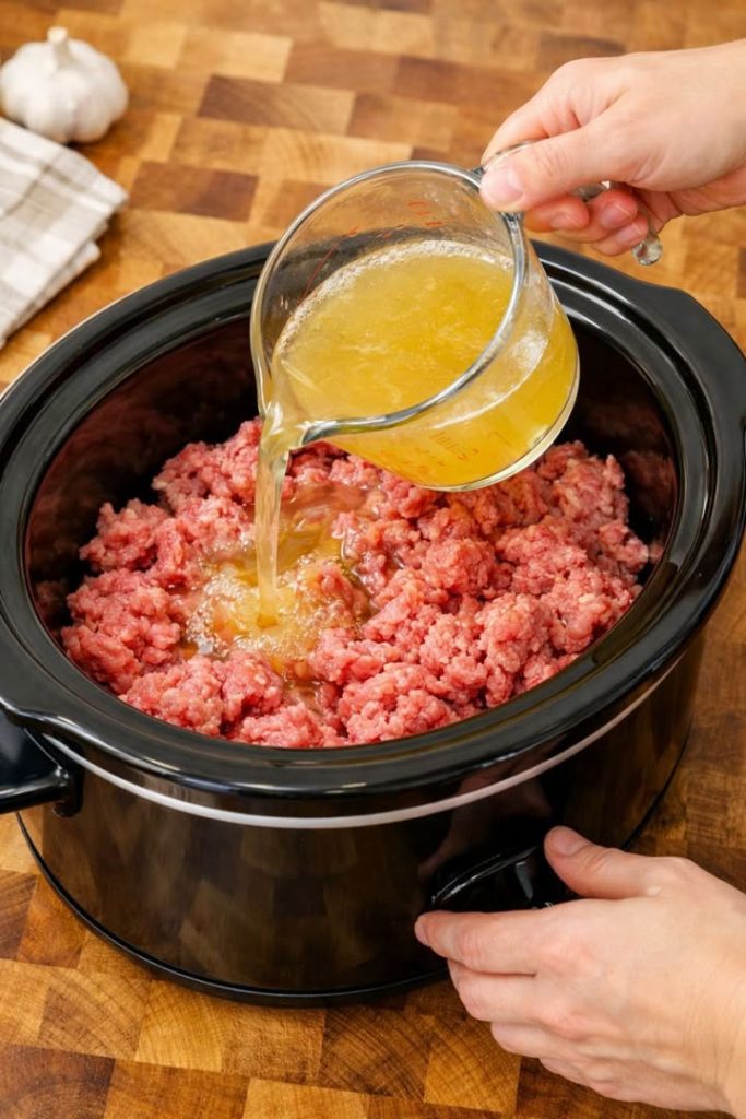 Cremige Cheeseburger-Suppe aus dem Slow Cooker: Nur 5 Zutaten