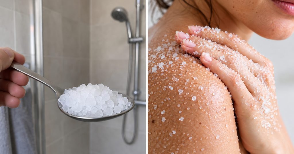 Der Duschsalz-Trick: ein einfaches tägliches Wellness-Ritual